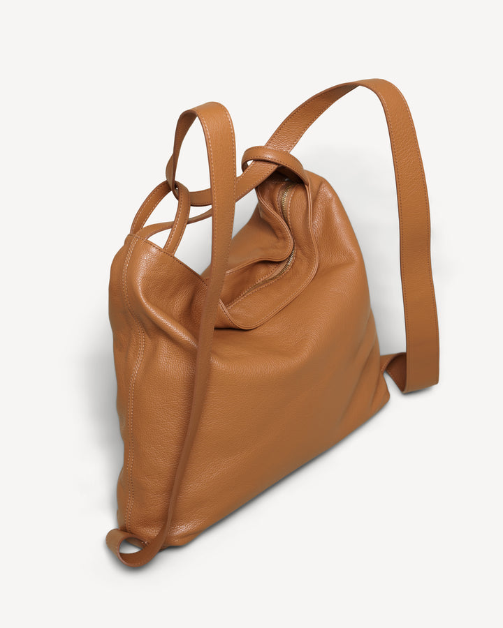 Vrba Genuine Leather Backpack Purse — Bostanten – BOSTANTEN
