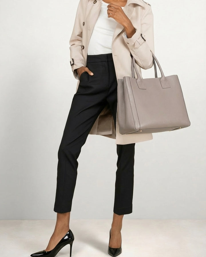 The Elena - Light Mushroom - Tumbled Leather - M.Gemi