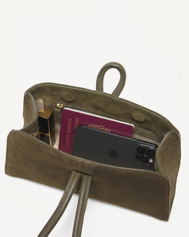 The Doppio - Olive - Suede and Leather - M.Gemi