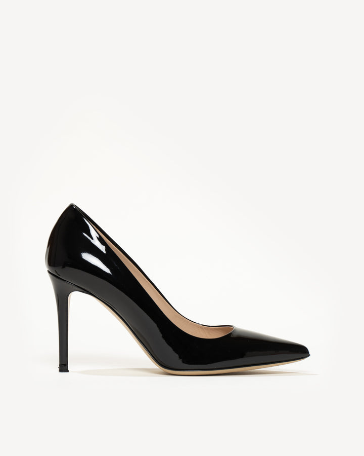 Black Patent Pointed-Toe Pumps - CHARLES & KEITH US