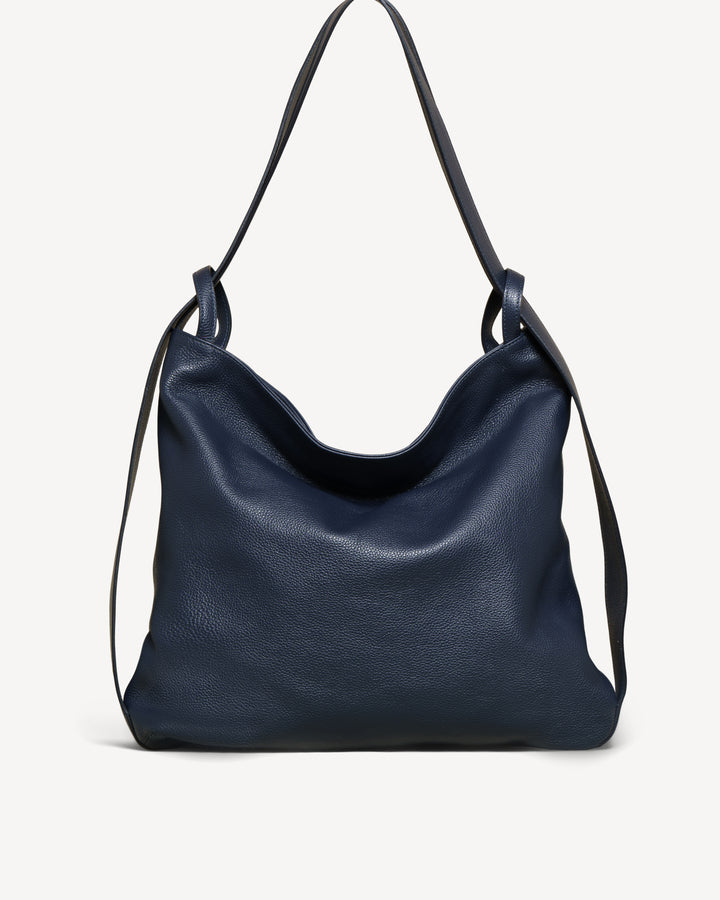 Navy leather shoulder bag online