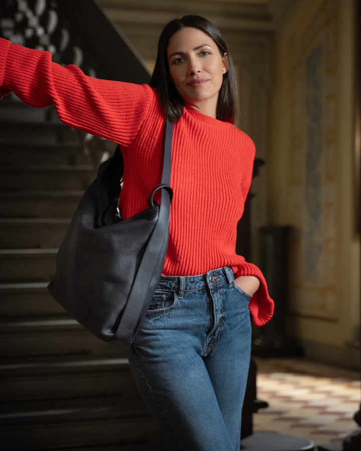 The Laura - Navy - Leather - M.Gemi