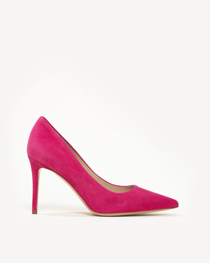 The Esatto Italian Nappa Leather Pump Heel in Fuchsia M.Gemi