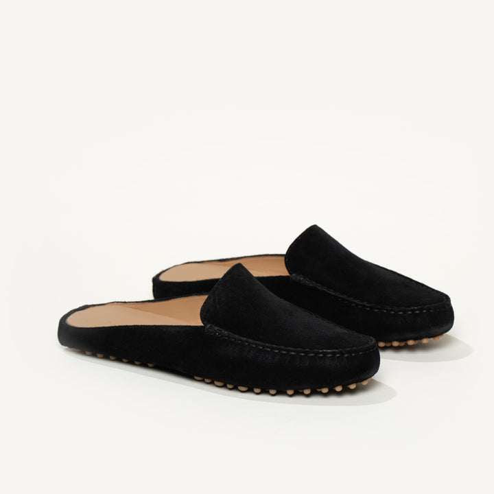 The Felize Mule - Black - Suede - M.Gemi