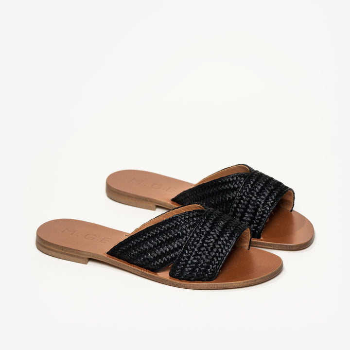 The Marisa Black Raffia M.Gemi