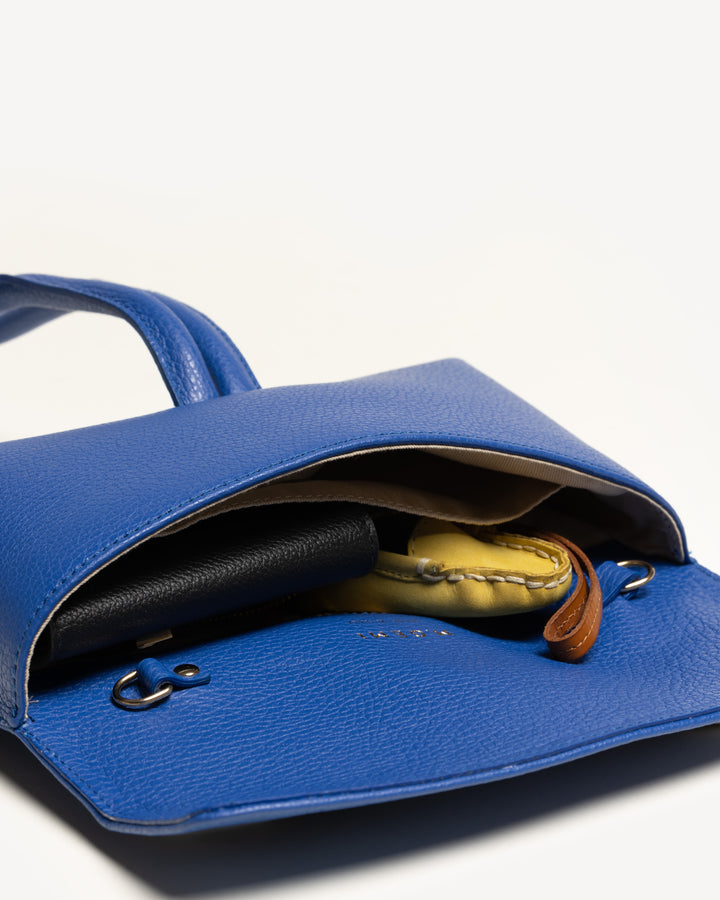 M. Gemi The Francesca Convertible Crossbody Blue