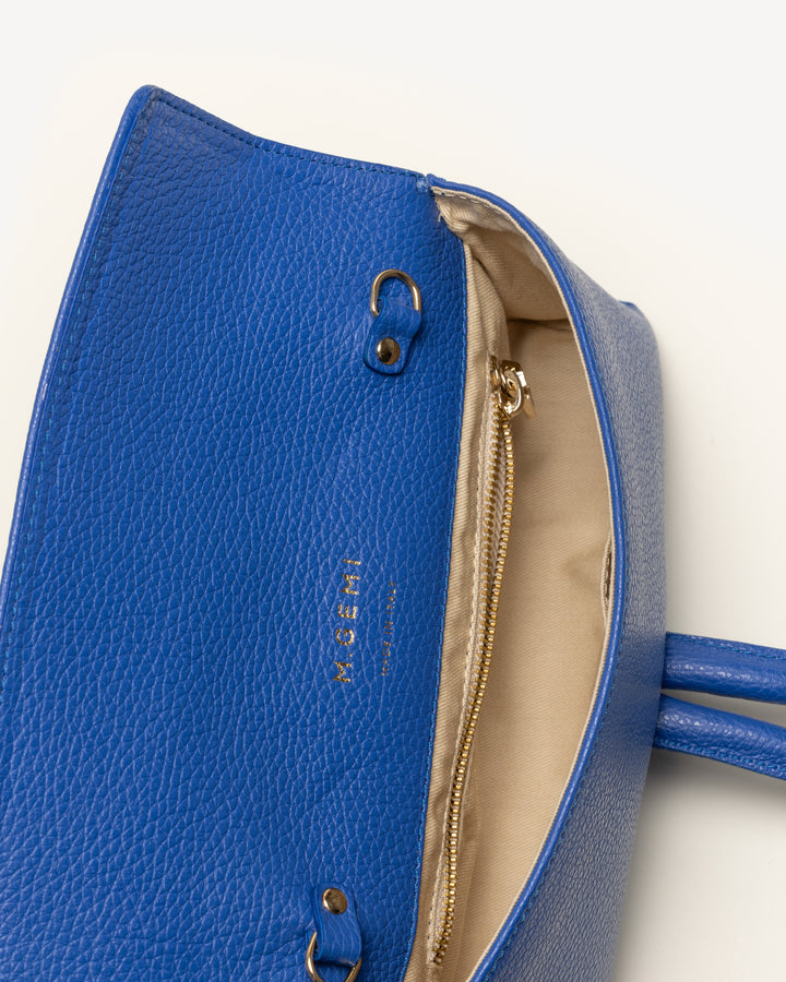 Cobalt blue leather handbag outlet