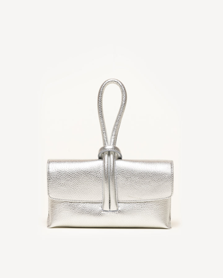 The Francesca Silver Metallic Leather M.Gemi