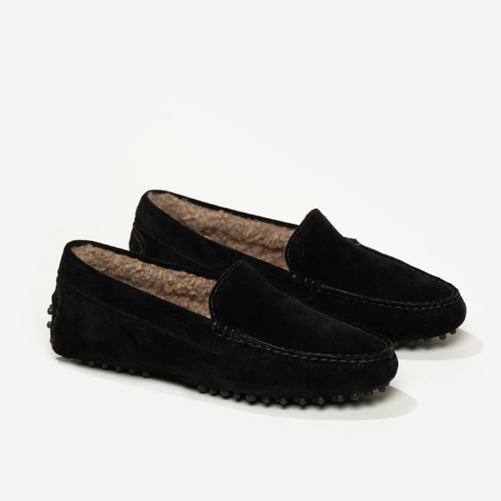 Shearling sales driving moccasins