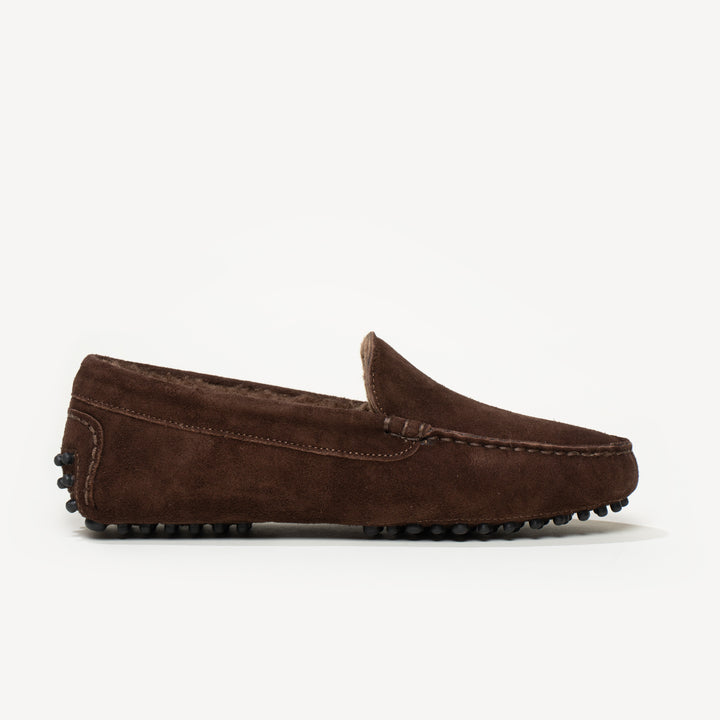 Shearling driving moccasins on sale