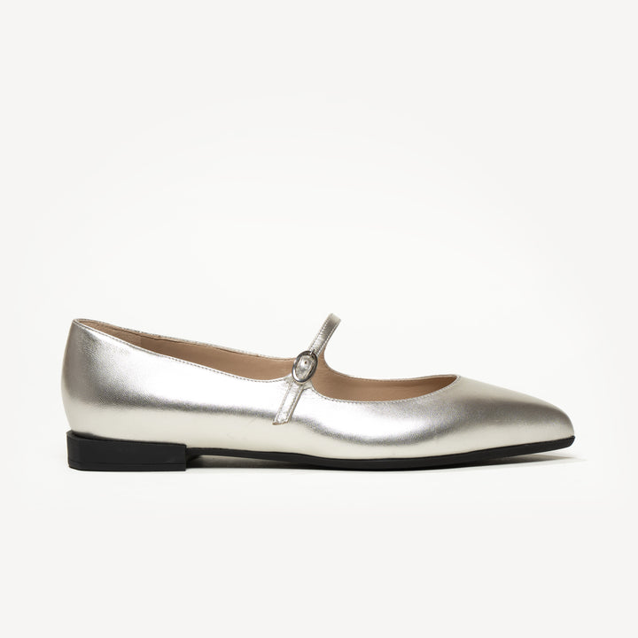 The Fabiana - Silver - Metallic Leather - M.Gemi