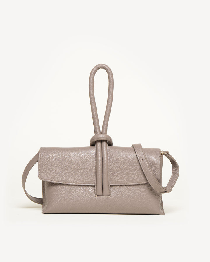 The Francesca - Light Mushroom - Tumbled Leather - M.Gemi