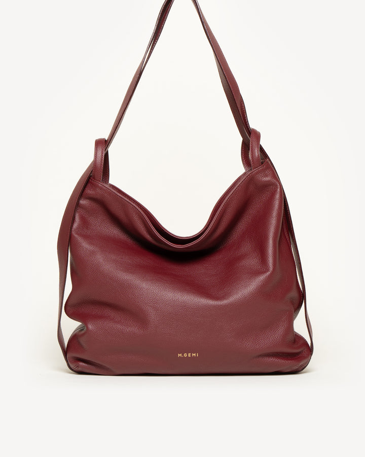 The Laura - Dark Burgundy - Leather - M.Gemi