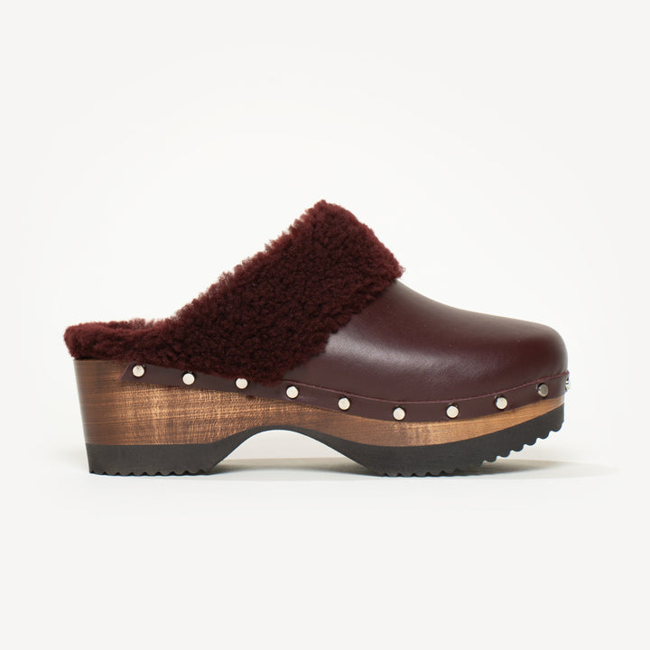 The Greta Shearling Black Calf Leather M.Gemi