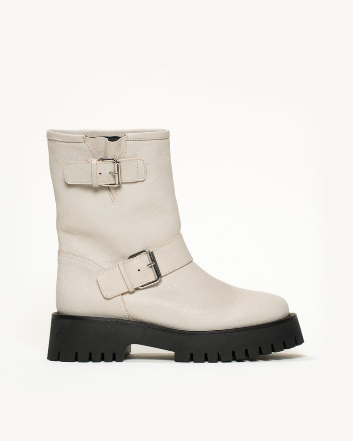 White biker boots hotsell