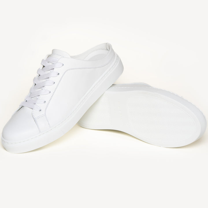 The Palestra Mule - White - Leather - M.Gemi