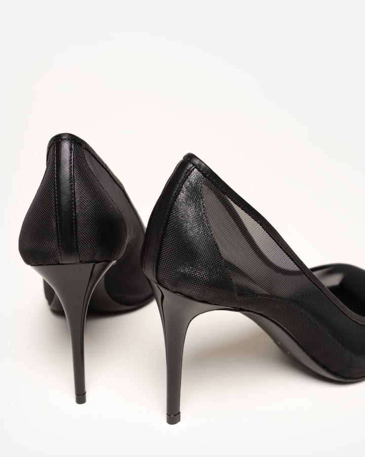 The Esatto 90mm Mesh - Black - Leather and Mesh - M.Gemi