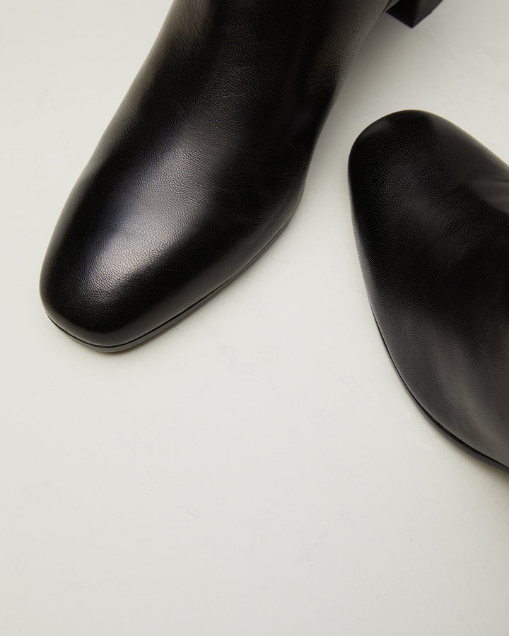 The Corsa Concavo Leather - 55MM Bootie - Black Leather with