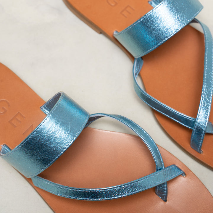 The Medio - Champagne - Metallic Leather - M.Gemi