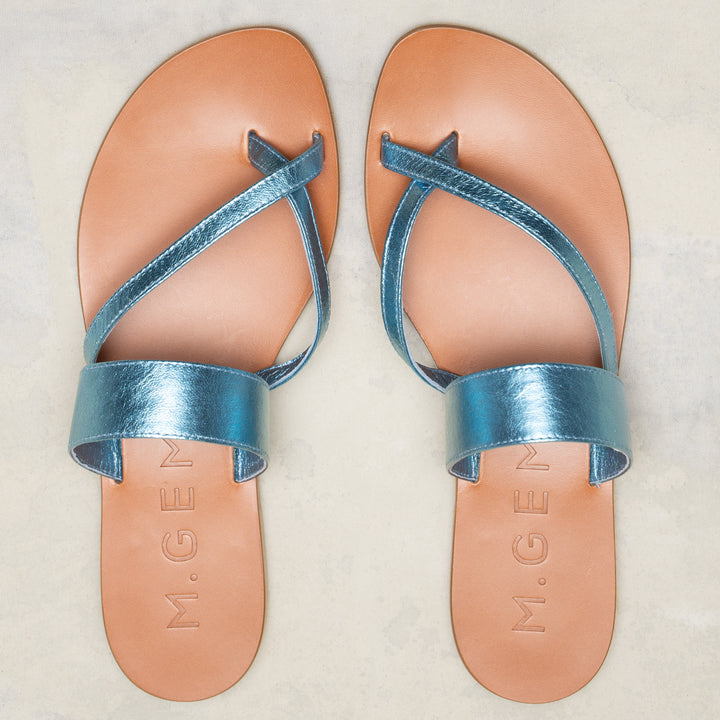 The Medio - Champagne - Metallic Leather - M.Gemi