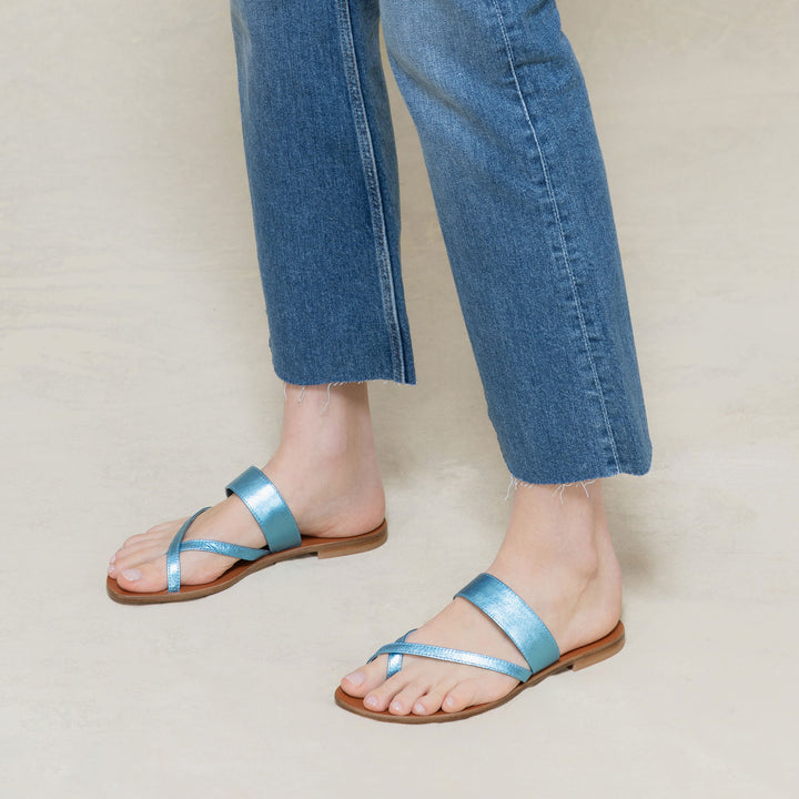 The Medio - Champagne - Metallic Leather - M.Gemi