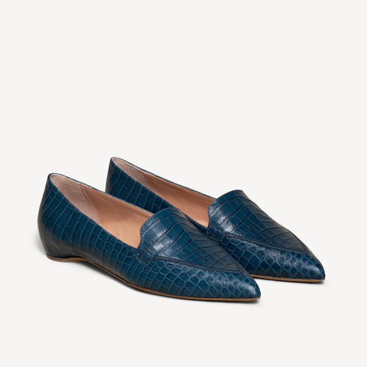 The Gia Black Croco Printed Leather M.Gemi