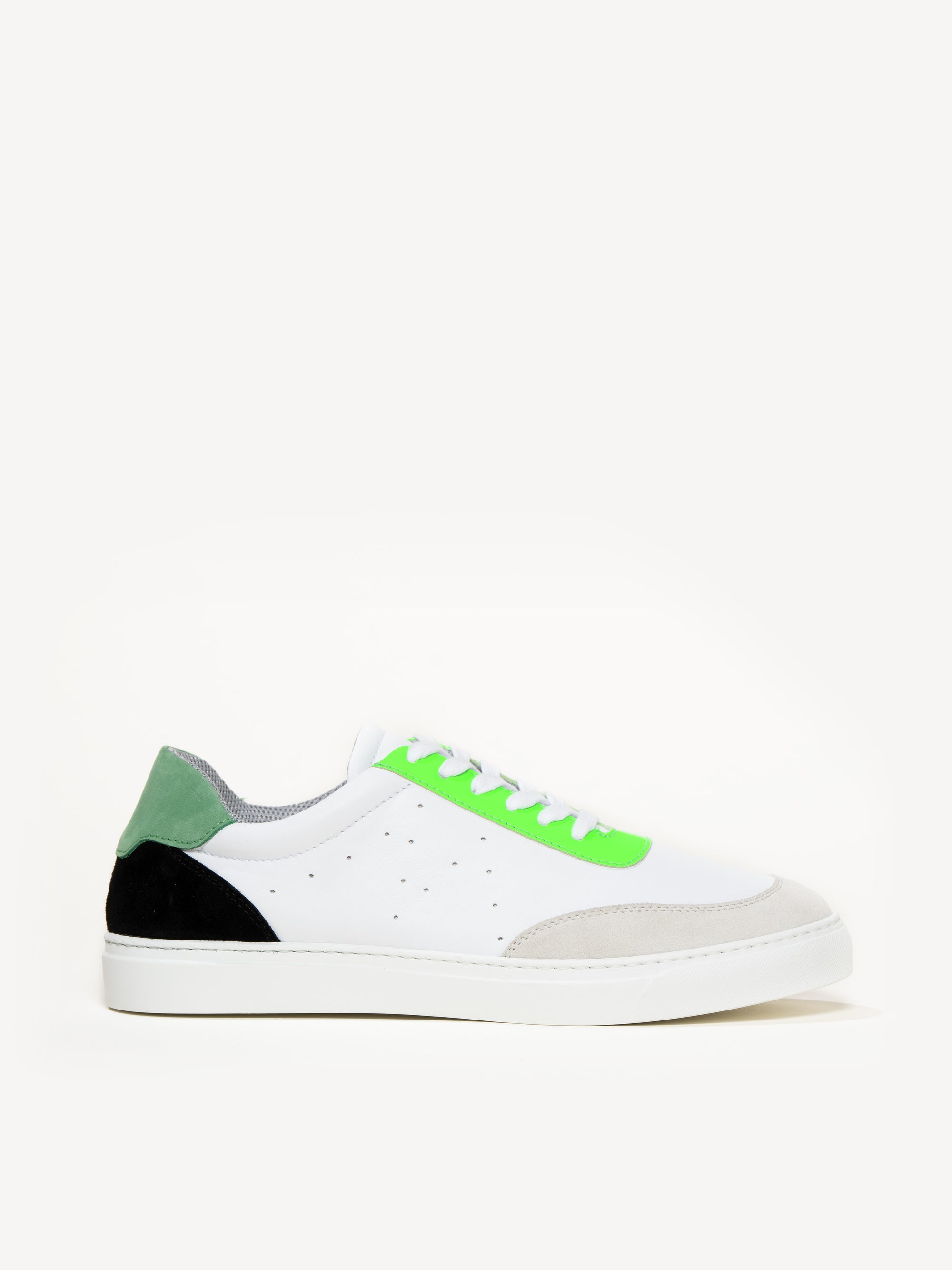 The Paolo - Green and Black Multi - Leather and Suede - M.Gemi