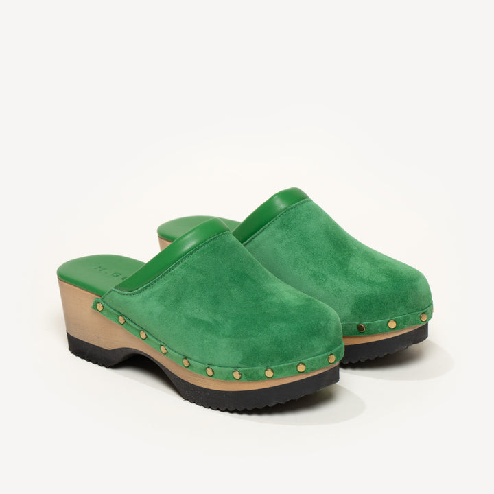The Greta Jewel Green Suede M.Gemi