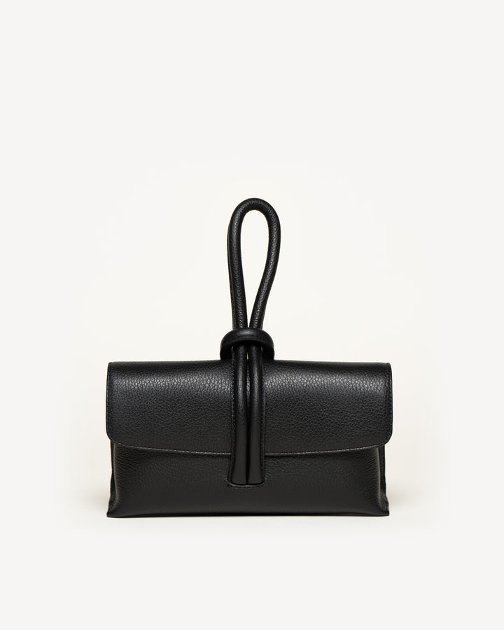 francesca's mini backpack The Francesca - Black - Tumbled Leather